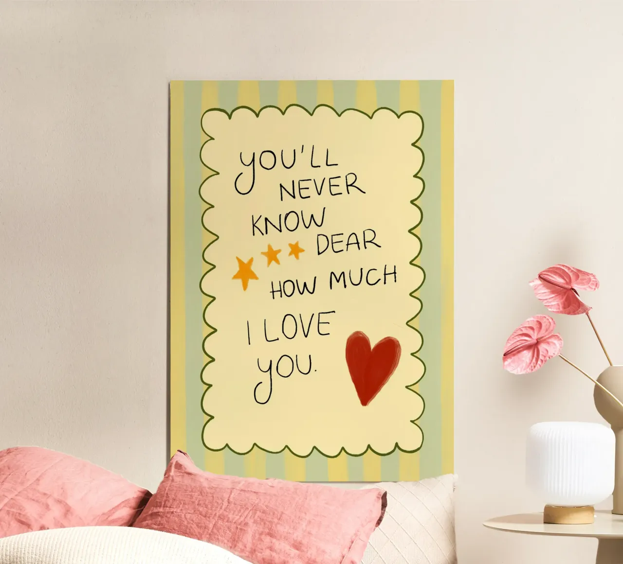 "You'll Never Know" Herzliche Liebe Kunstdruck Poster von vintagepod