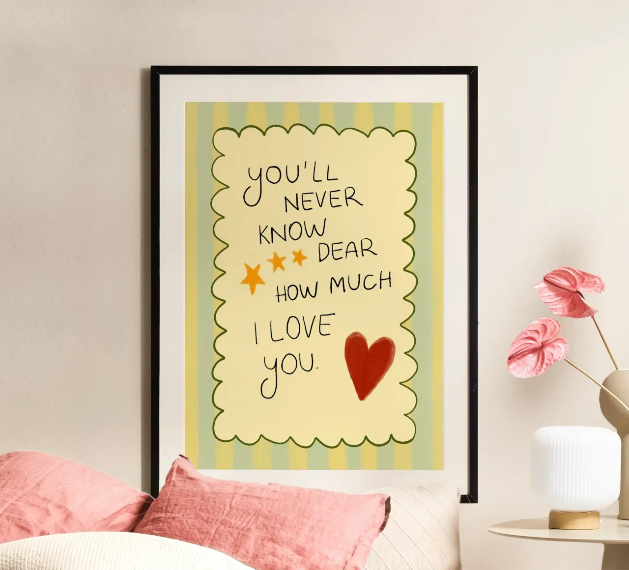 "You'll Never Know" Herzliche Liebe Kunstdruck Poster von vintagepod