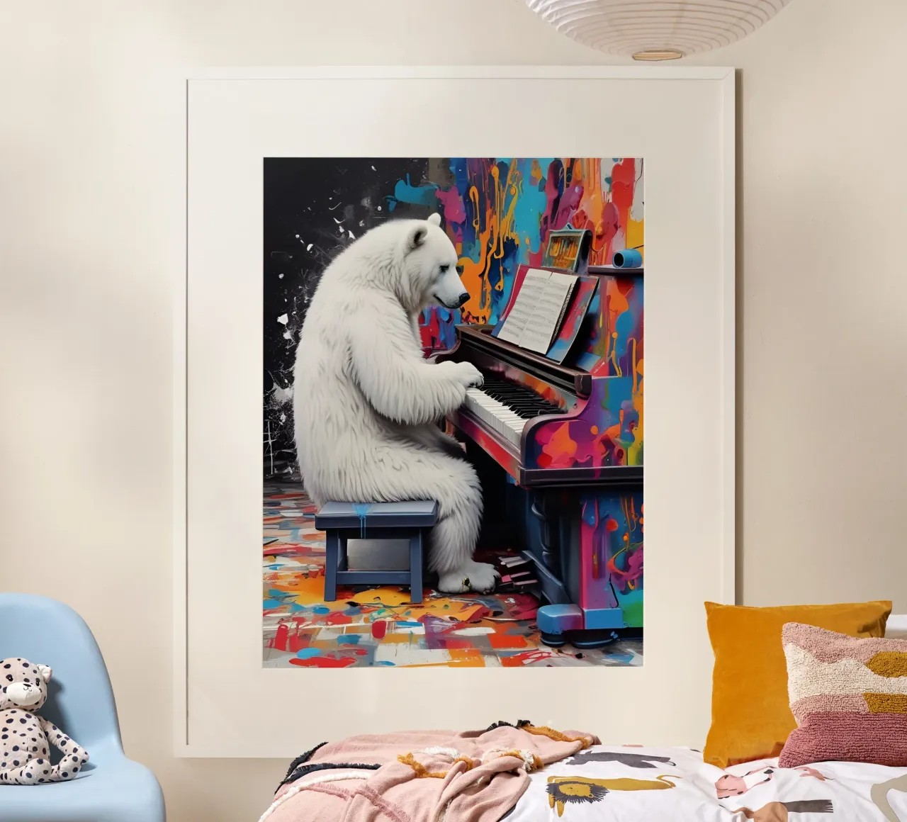 L'orso polare suona il pianoforte poster da MakArena