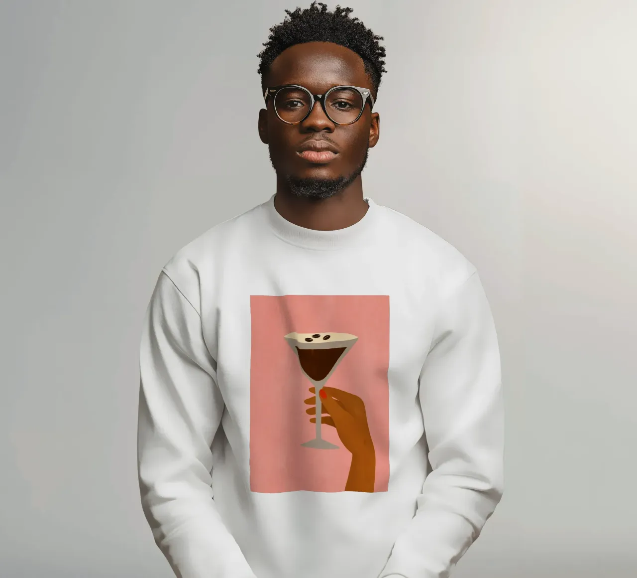 Martini Espresso Vibes felpa da PurePeachStudio