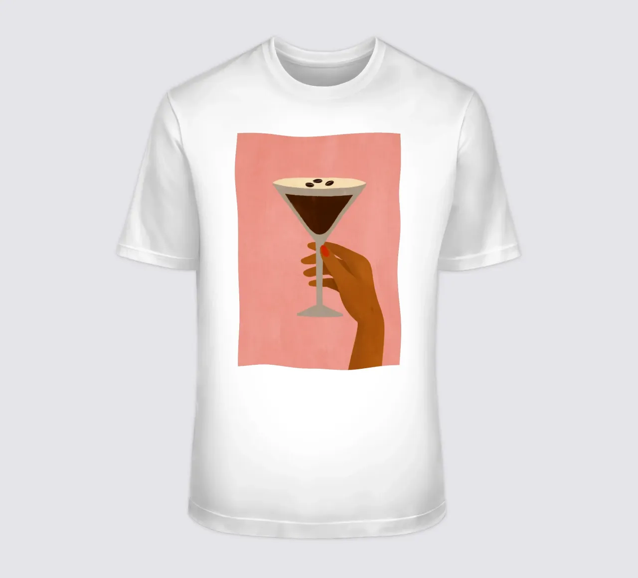 Martini Espresso Vibes t-shirt da PurePeachStudio