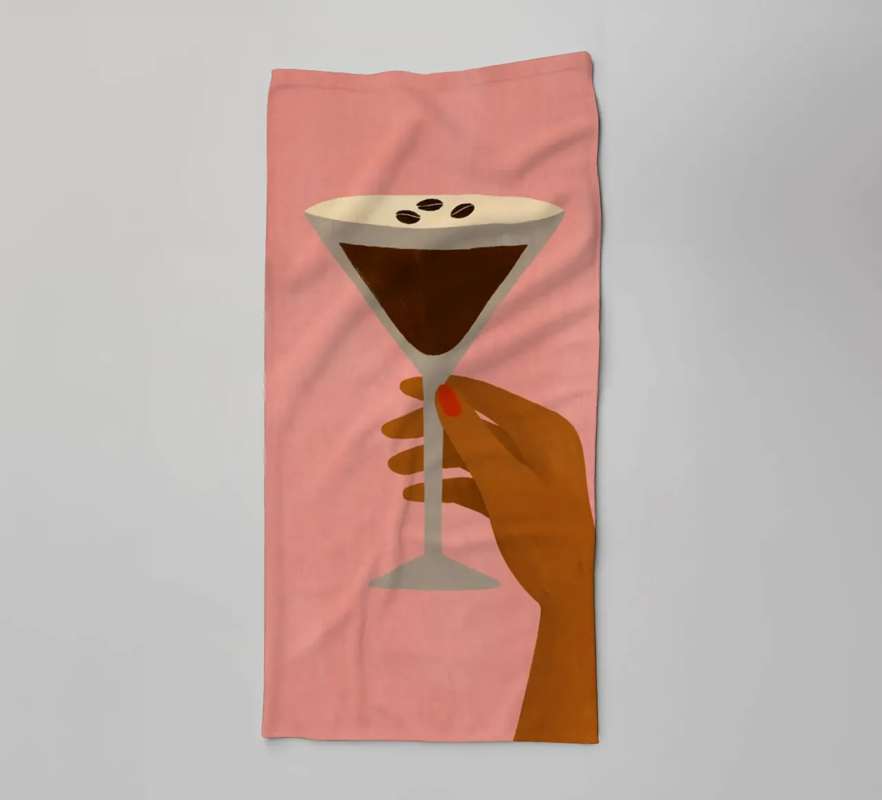 Martini Espresso Vibes asciugamano da bagno da PurePeachStudio
