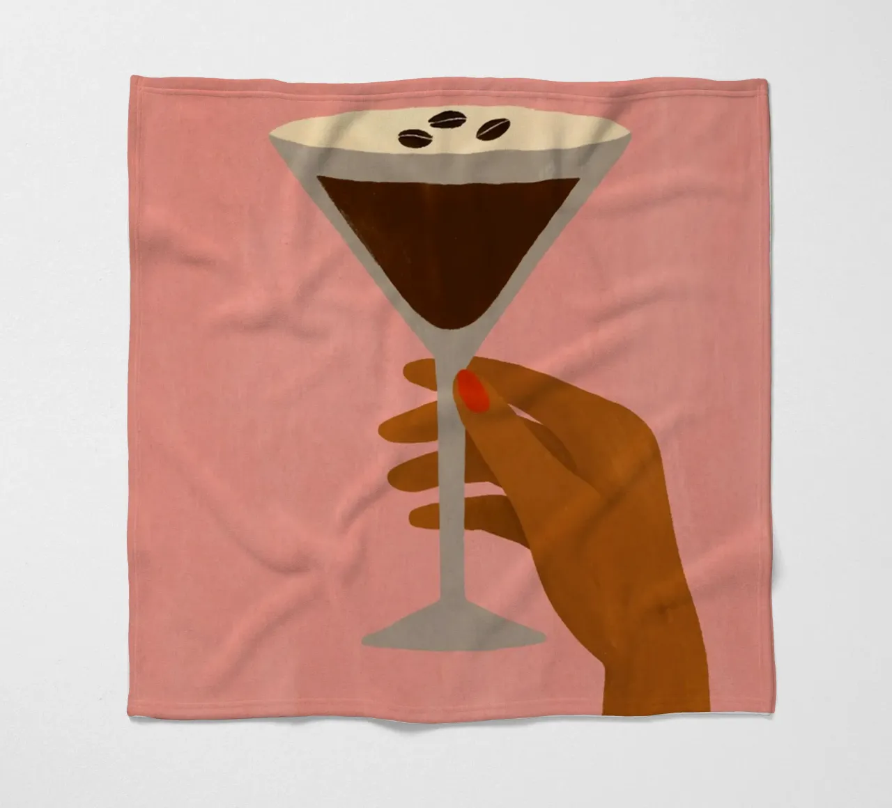Martini Espresso Vibes coperta in pile da PurePeachStudio
