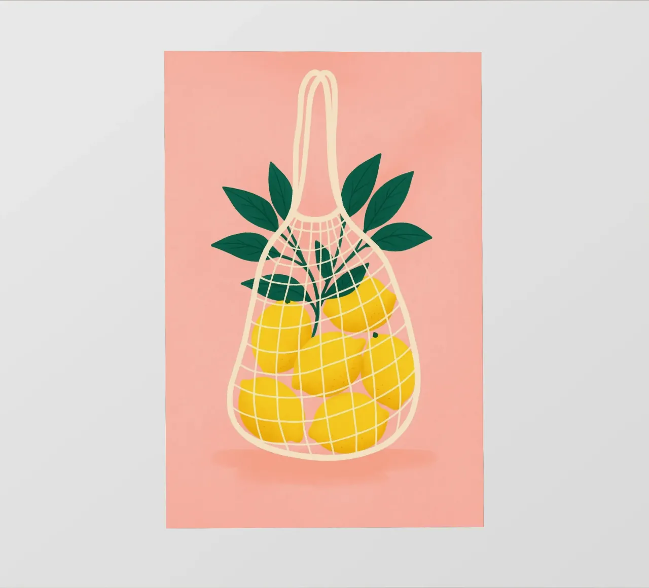 Rete di limoni telo in pvc da PurePeachStudio
