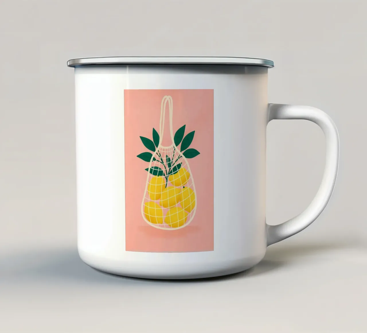 Rete di limoni tazza in smalto da PurePeachStudio