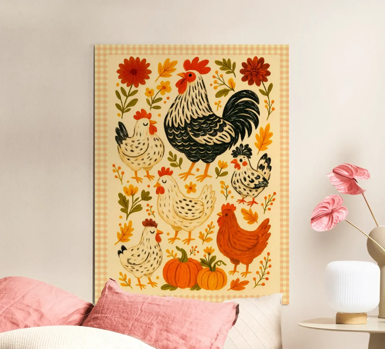Sfilata di polli d'autunno poster da Taika Tori Art