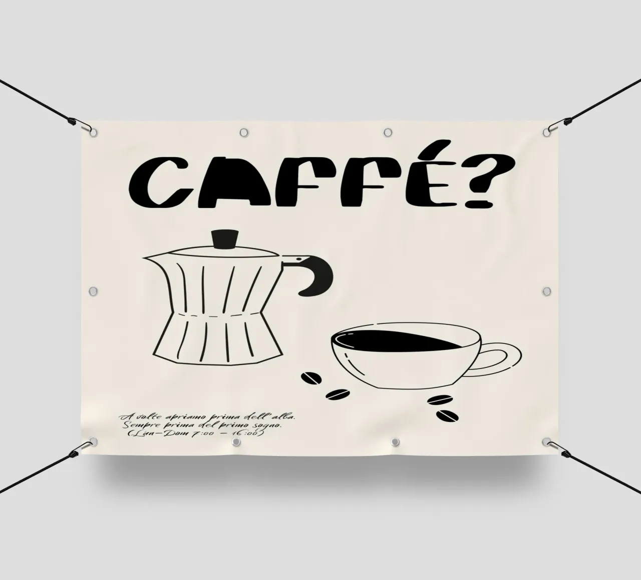 Caffè? telo in pvc da PurePeachStudio