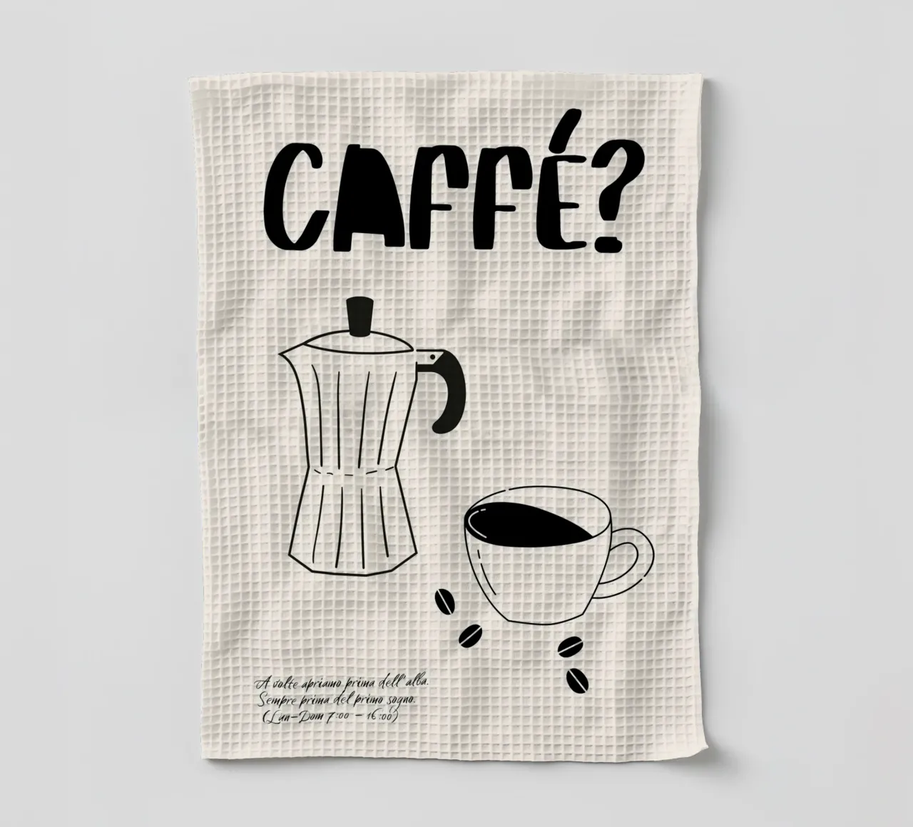 Caffè? canovaccio da cucina da PurePeachStudio