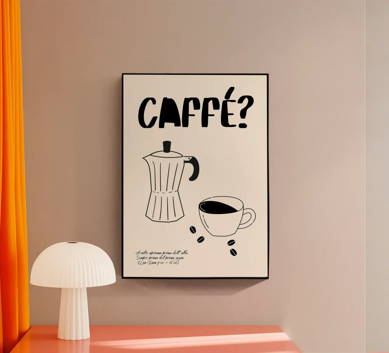 Koffie? acryl van PurePeachStudio