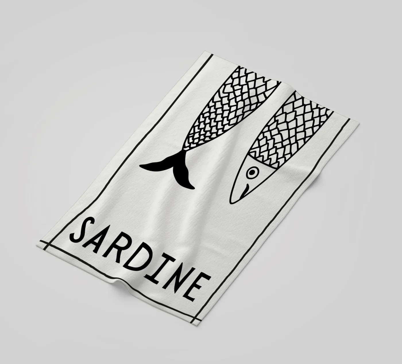Sardine Falling telo mare da PurePeachStudio