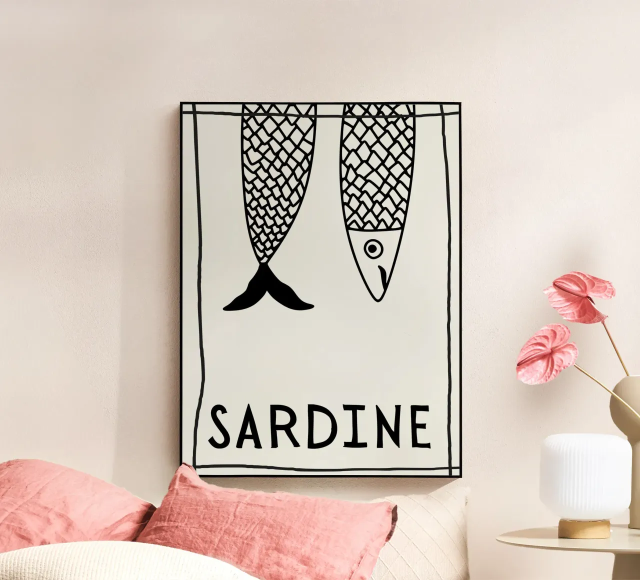 Sardine Falling plexiglass da PurePeachStudio