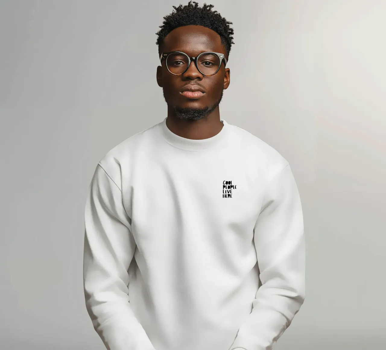 Qui vive gente in gamba felpa da PurePeachStudio