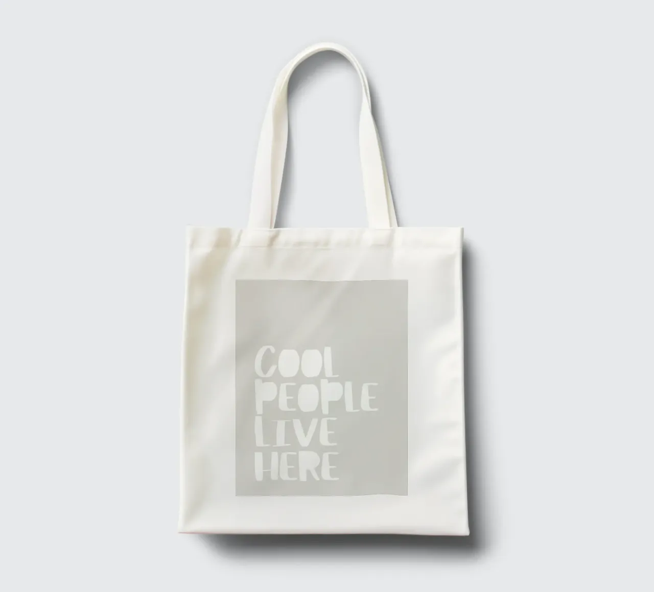 Qui vive gente in gamba borsa in juta da PurePeachStudio