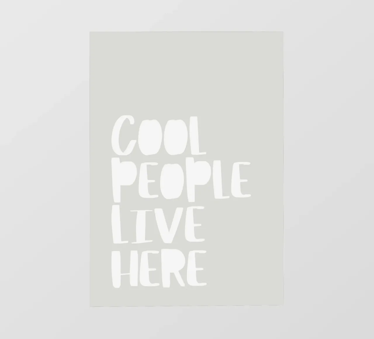 Qui vive gente in gamba telo in pvc da PurePeachStudio
