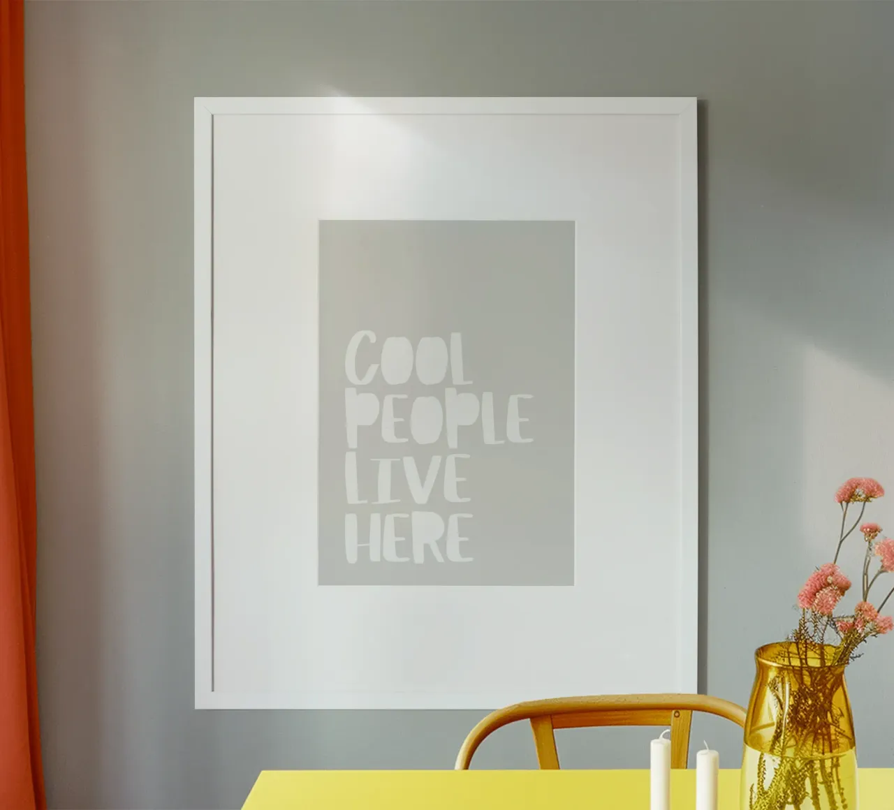 Qui vive gente in gamba poster da PurePeachStudio