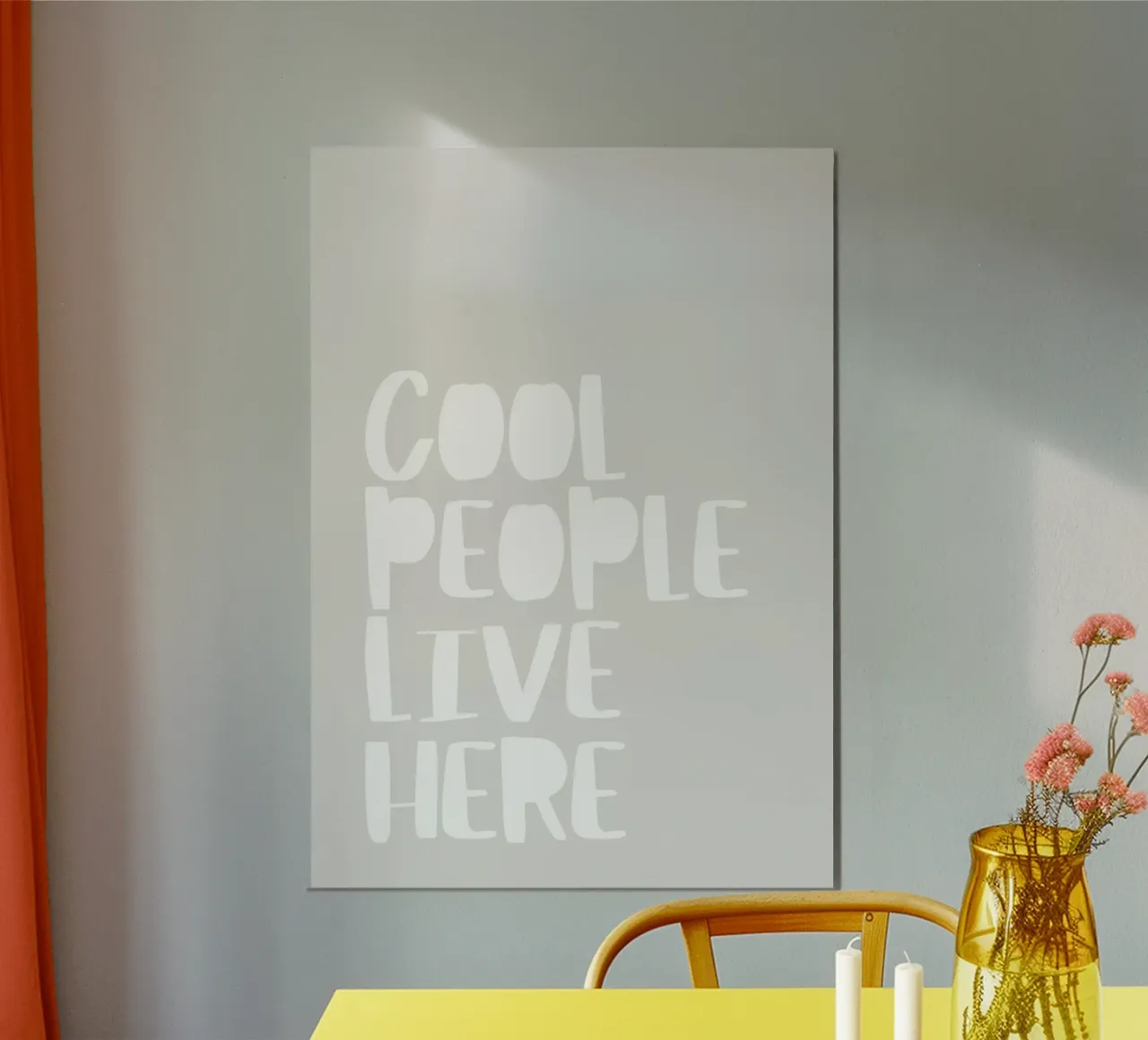 Qui vive gente in gamba poster da PurePeachStudio