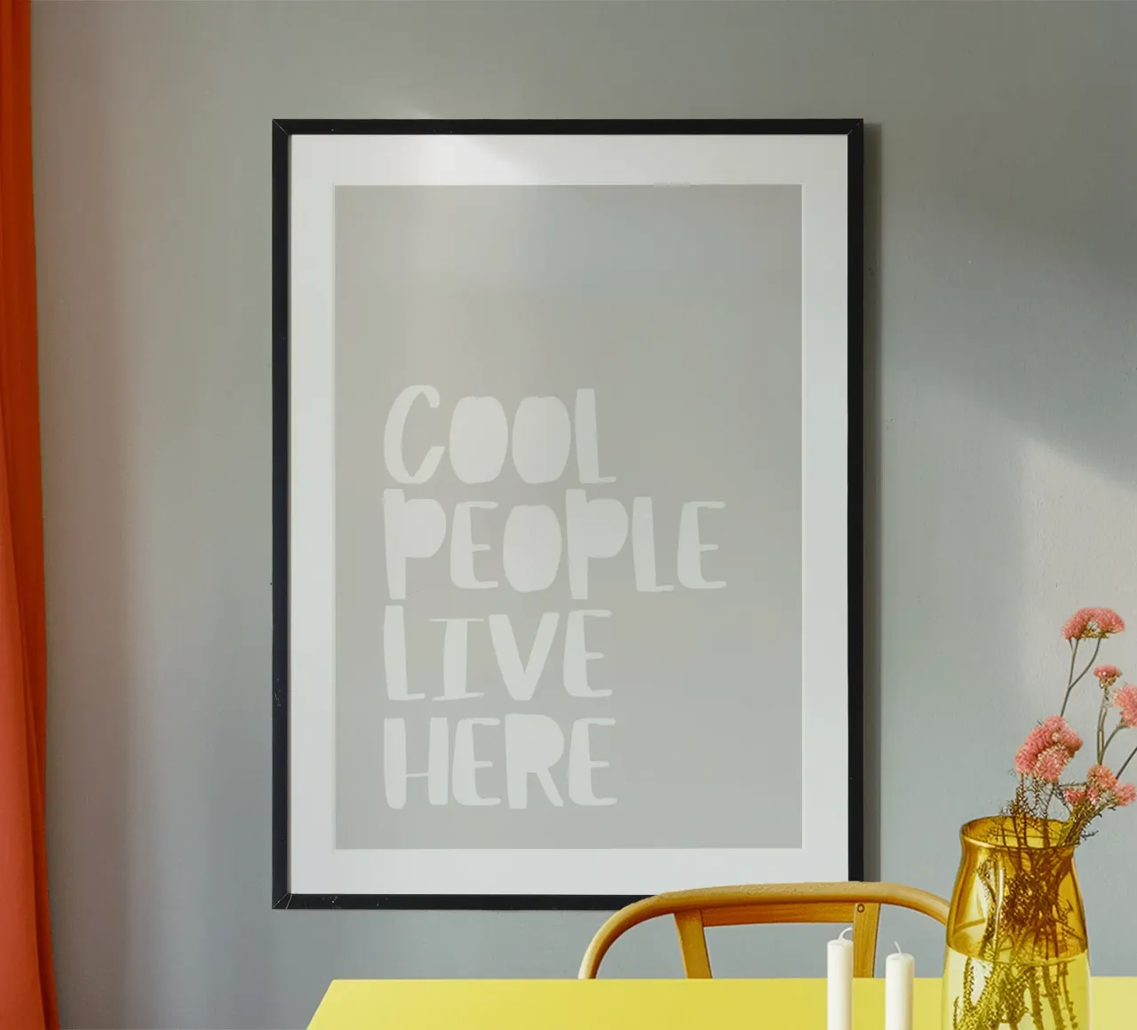 Qui vive gente in gamba poster da PurePeachStudio