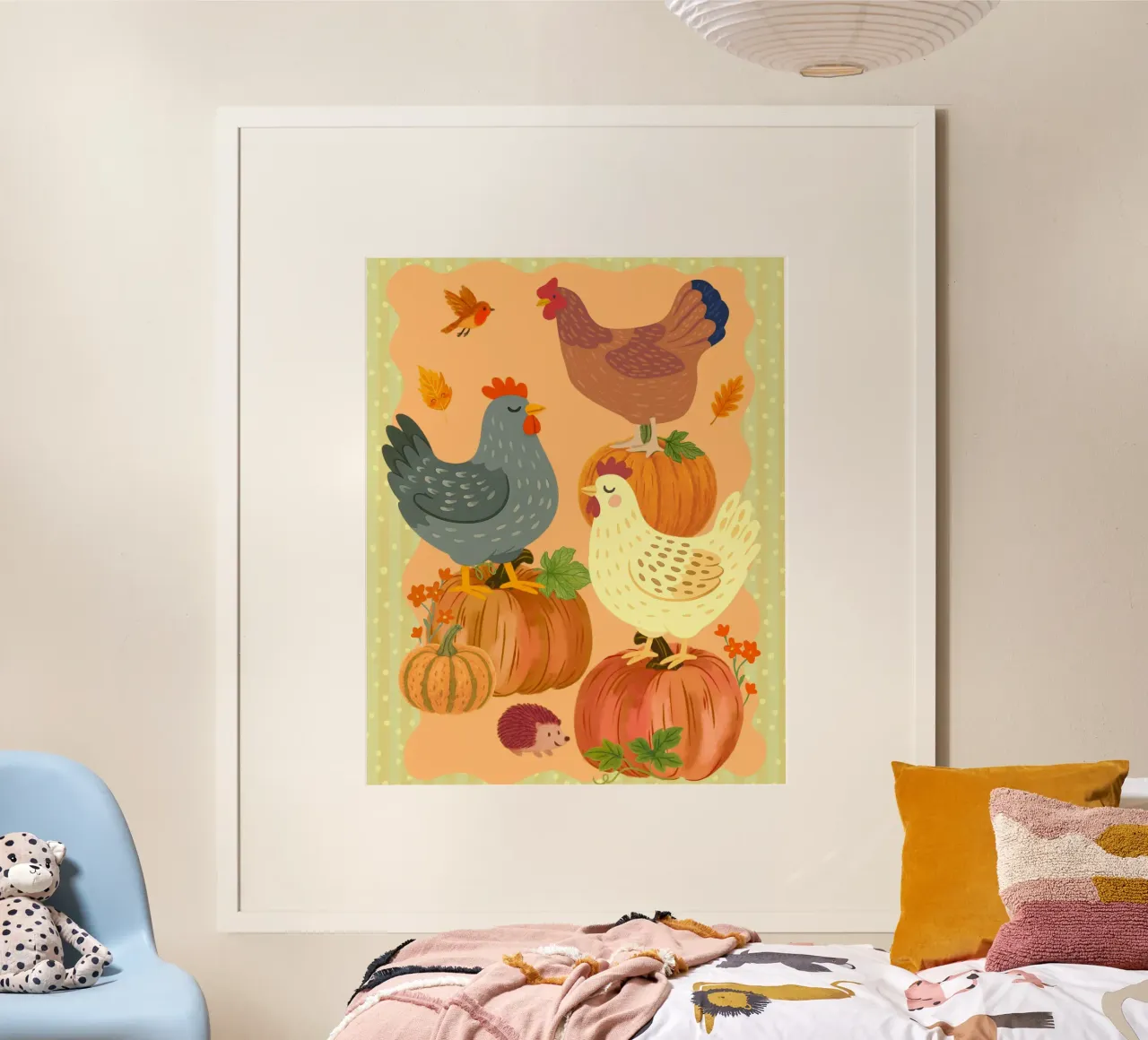 Amici della zucca - Illustrazione poster da Taika Tori Art