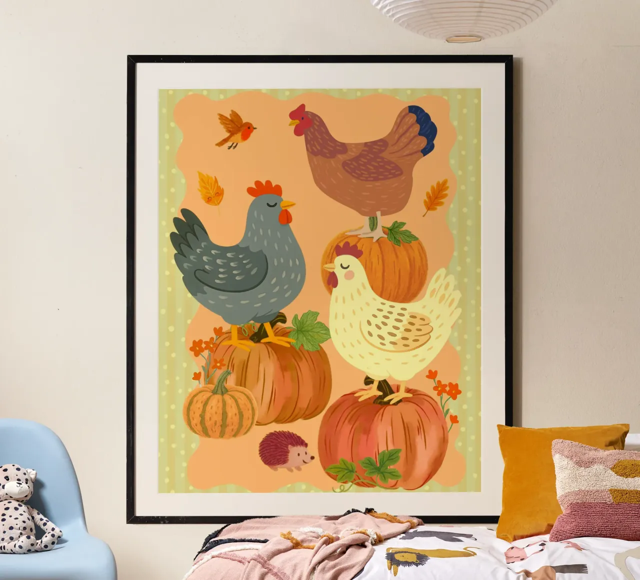 Amici della zucca - Illustrazione poster da Taika Tori Art