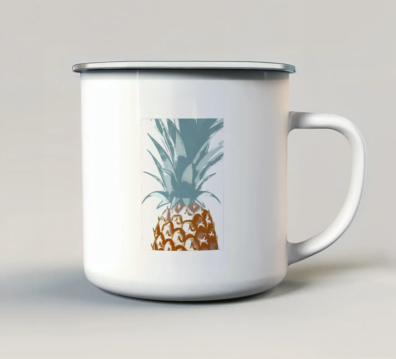 Ananas tazza in smalto da PREKETEWE