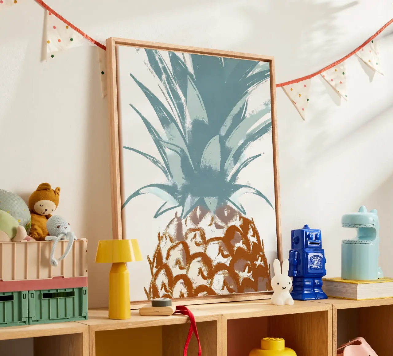 Ananas canvas met Baklijst van PREKETEWE
