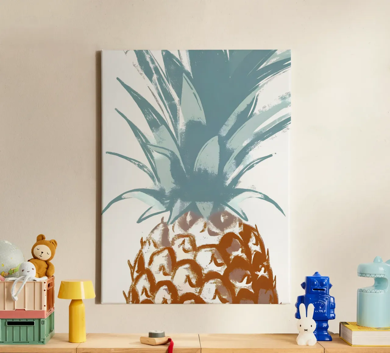 Ananas canvas met Baklijst van PREKETEWE