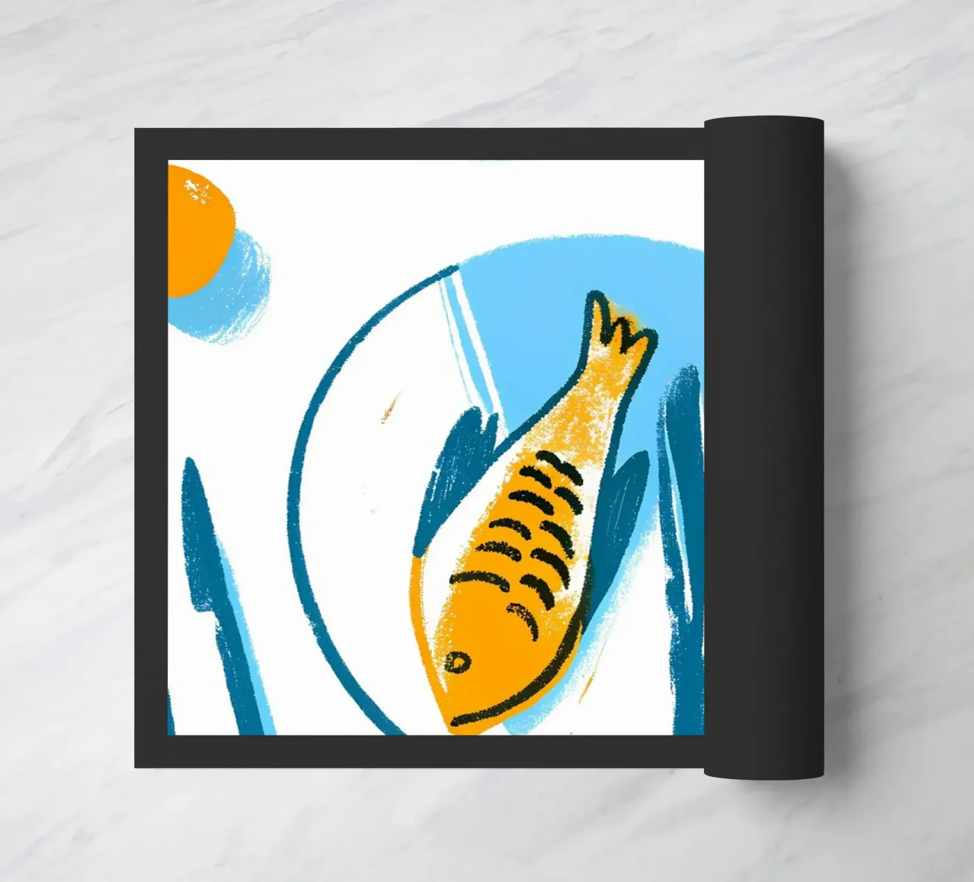Fischfutter-Schale Fußmatte von PREKETEWE