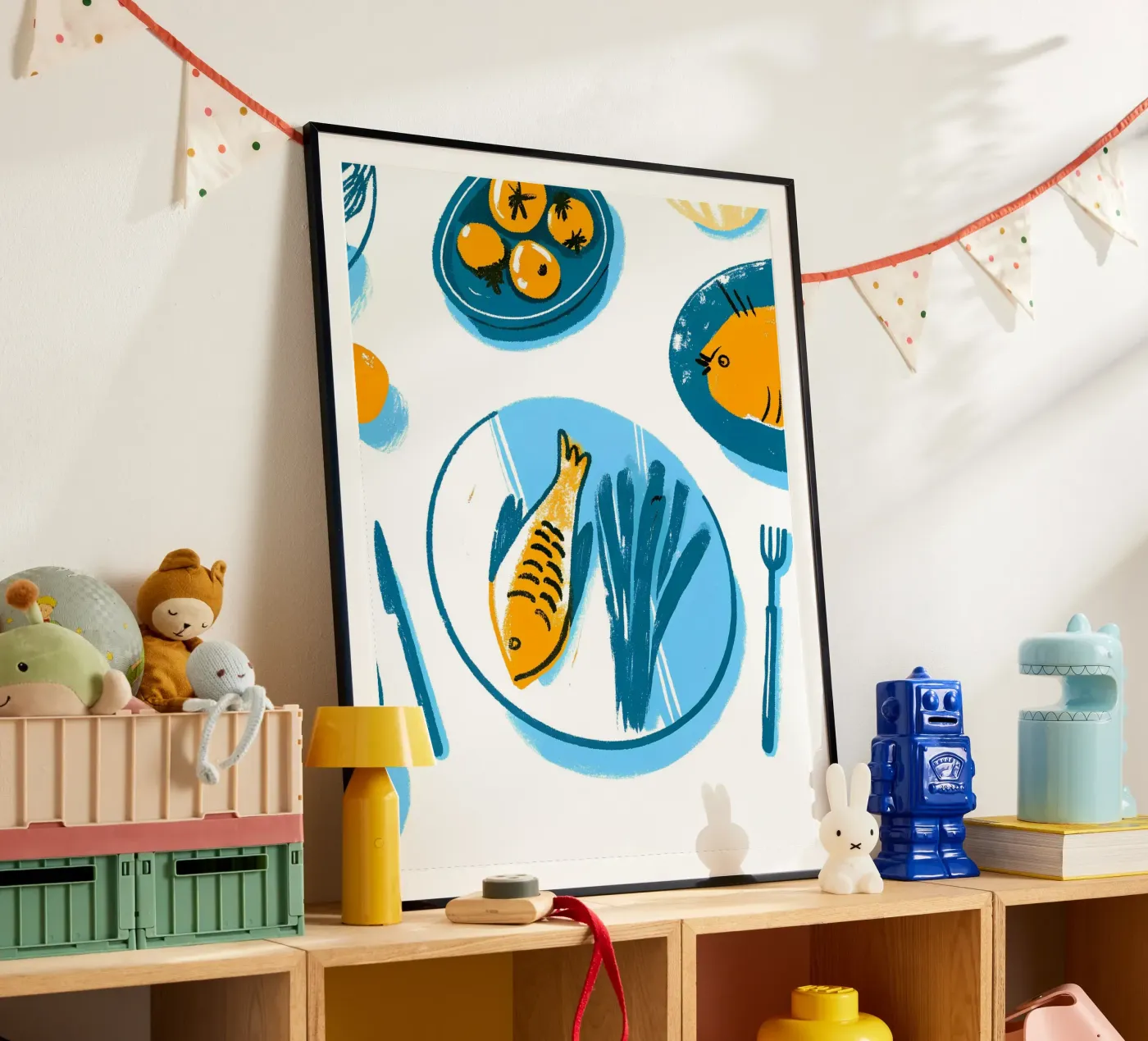 Fischfutter-Schale Poster von PREKETEWE