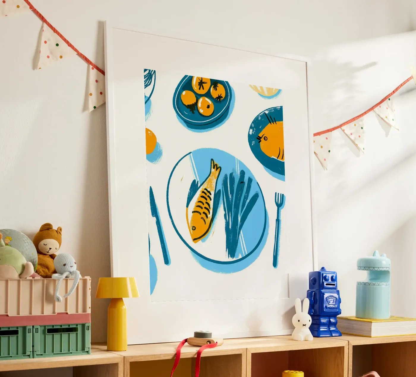 Fischfutter-Schale Poster von PREKETEWE