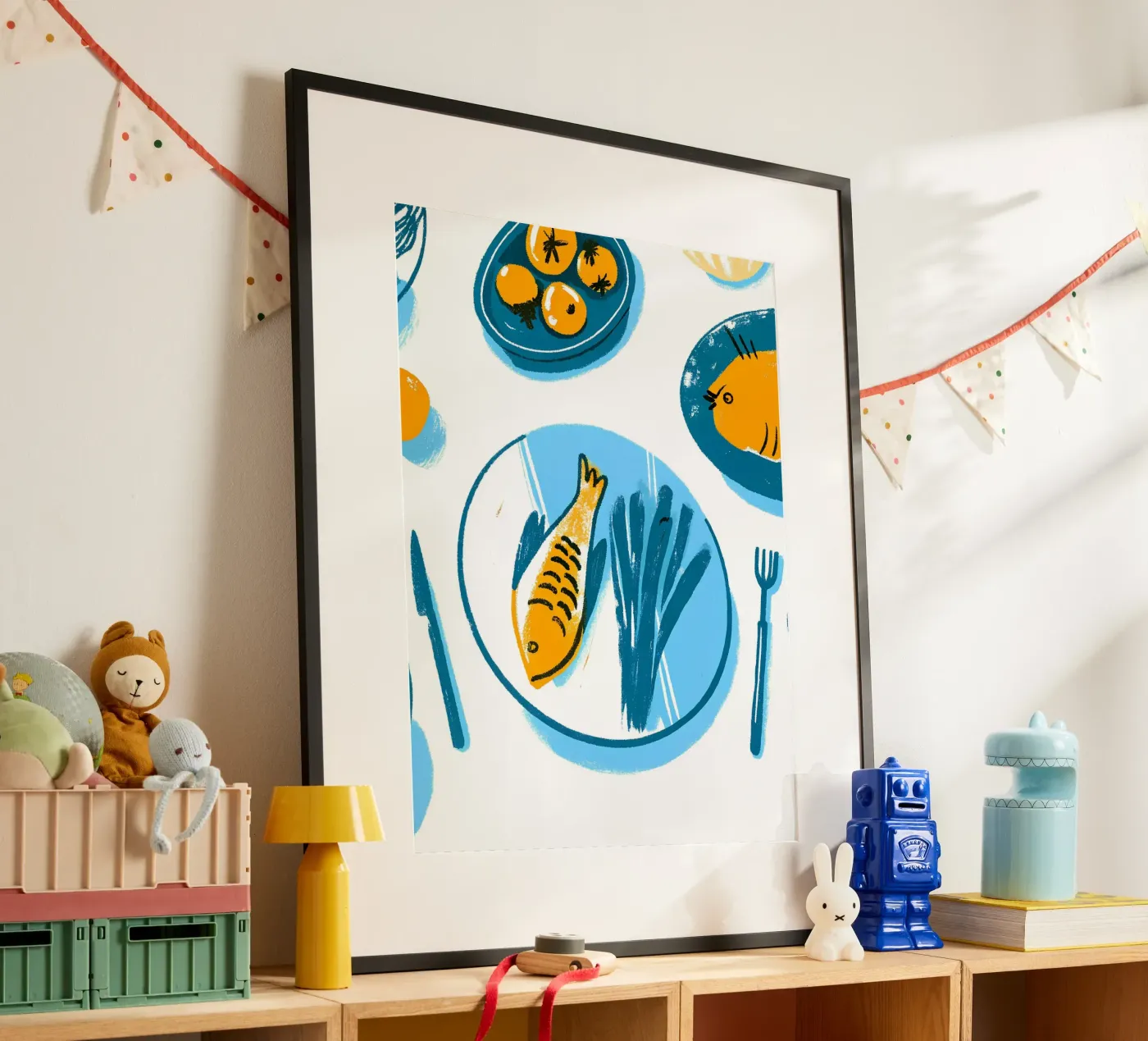 Fischfutter-Schale Poster von PREKETEWE