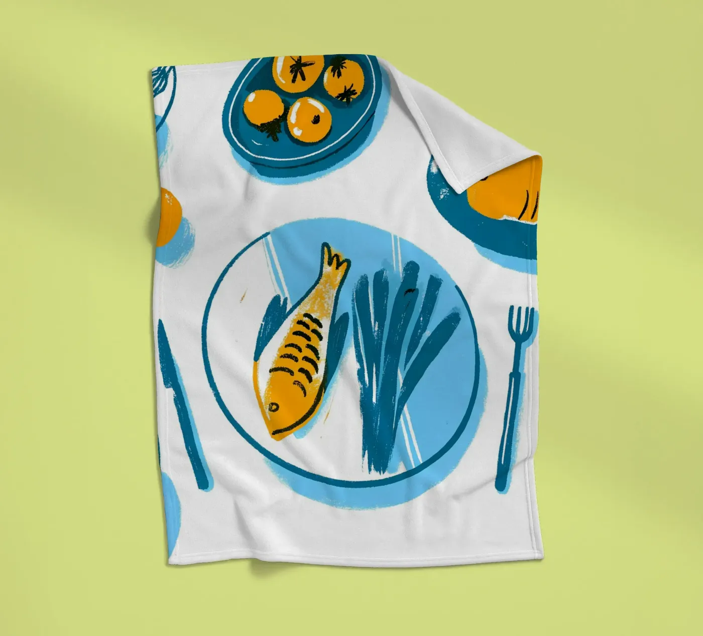 Fischfutter-Schale Fleecedecke von PREKETEWE