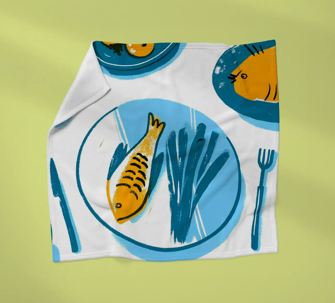 Fischfutter-Schale Fleecedecke von PREKETEWE