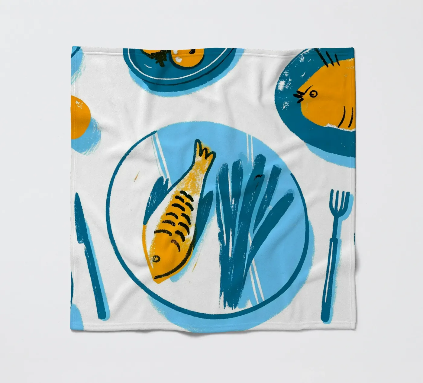 Fischfutter-Schale Fleecedecke von PREKETEWE