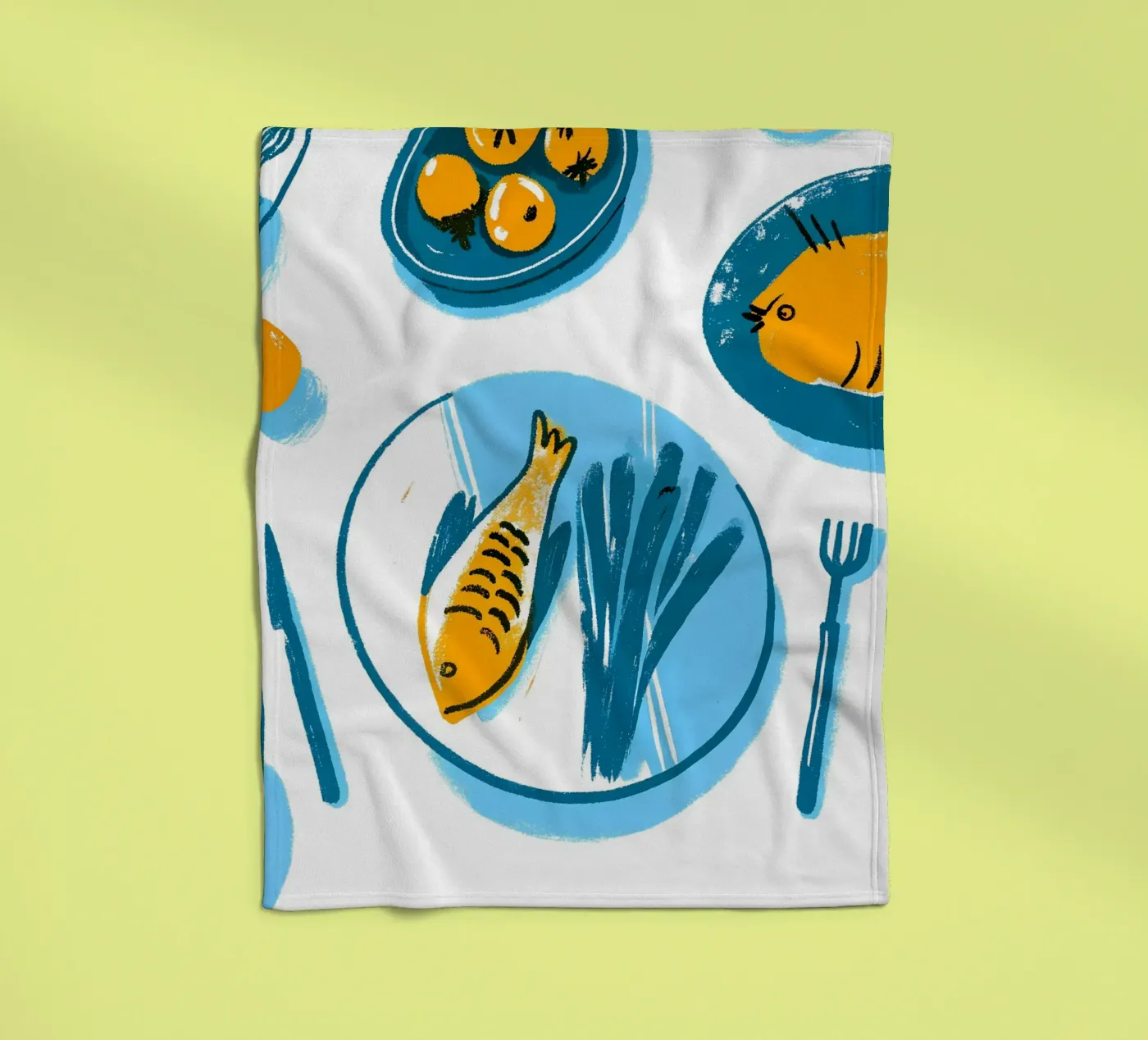 Fischfutter-Schale Fleecedecke von PREKETEWE