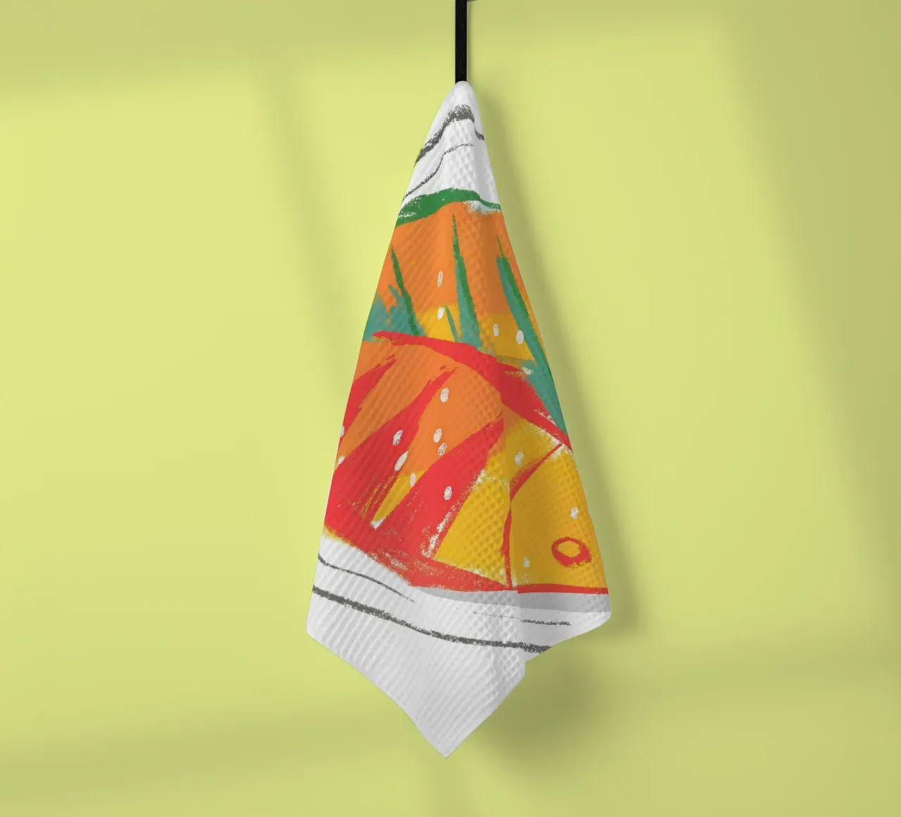Poisson dans une assiette torchon de PREKETEWE