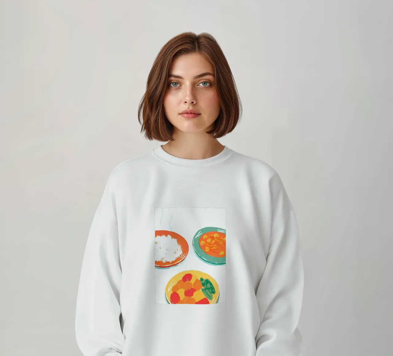 Tre piatti di cibo felpa da PREKETEWE