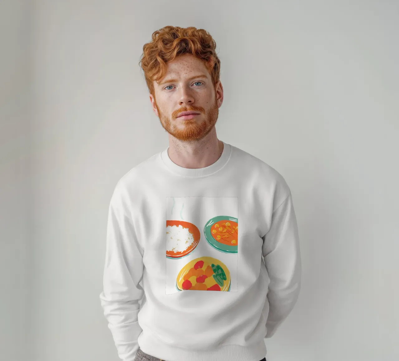 Tre piatti di cibo felpa da PREKETEWE