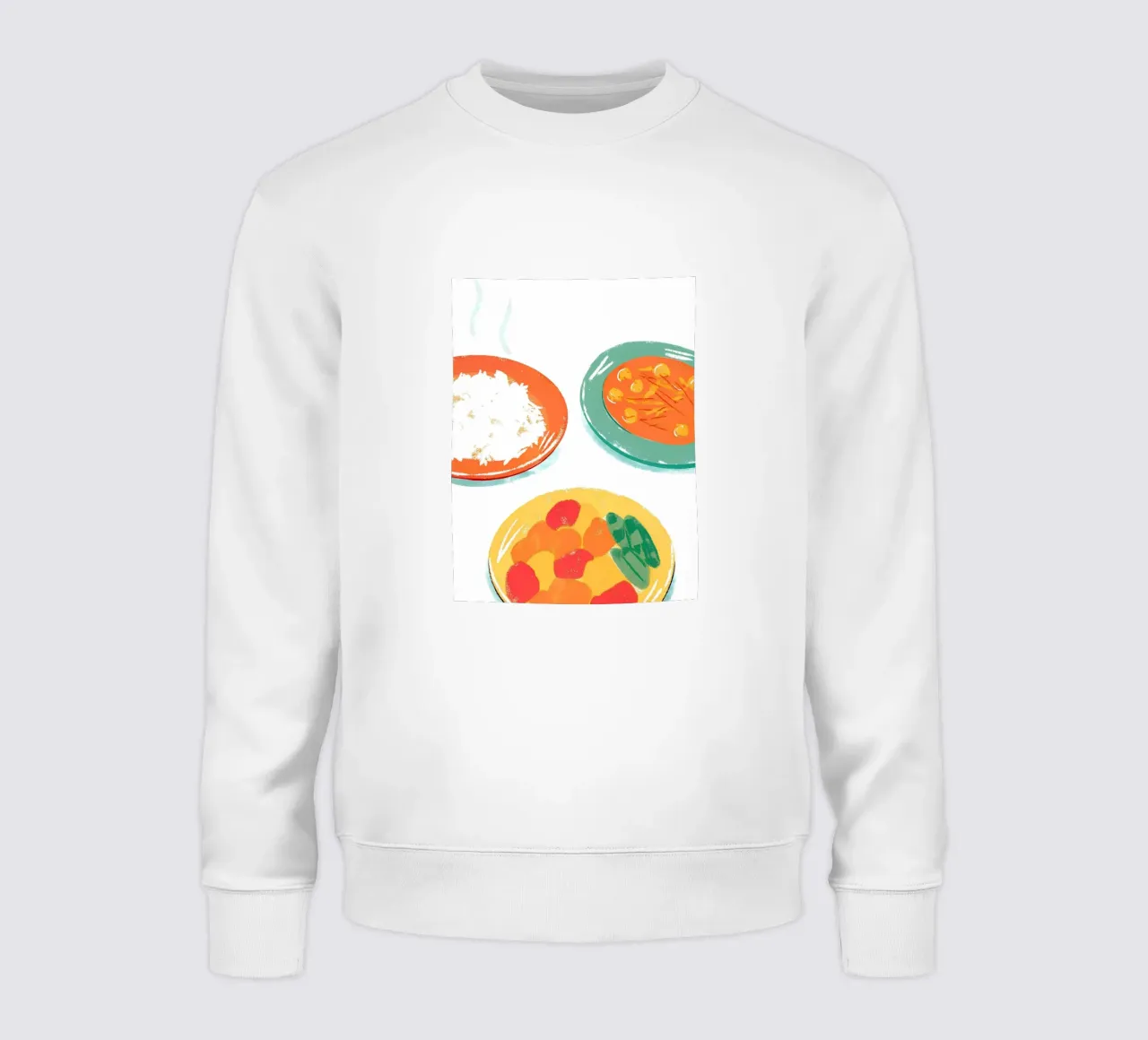 Tre piatti di cibo felpa da PREKETEWE