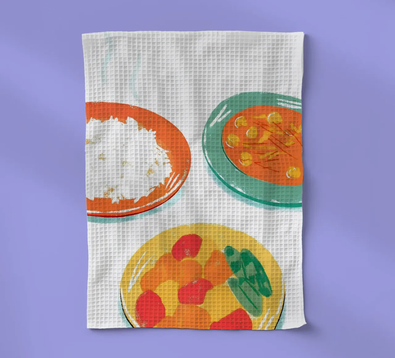 Tre piatti di cibo canovaccio da cucina da PREKETEWE