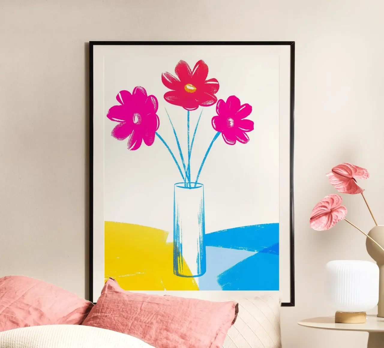 Vaso di fiori colorati poster da PREKETEWE