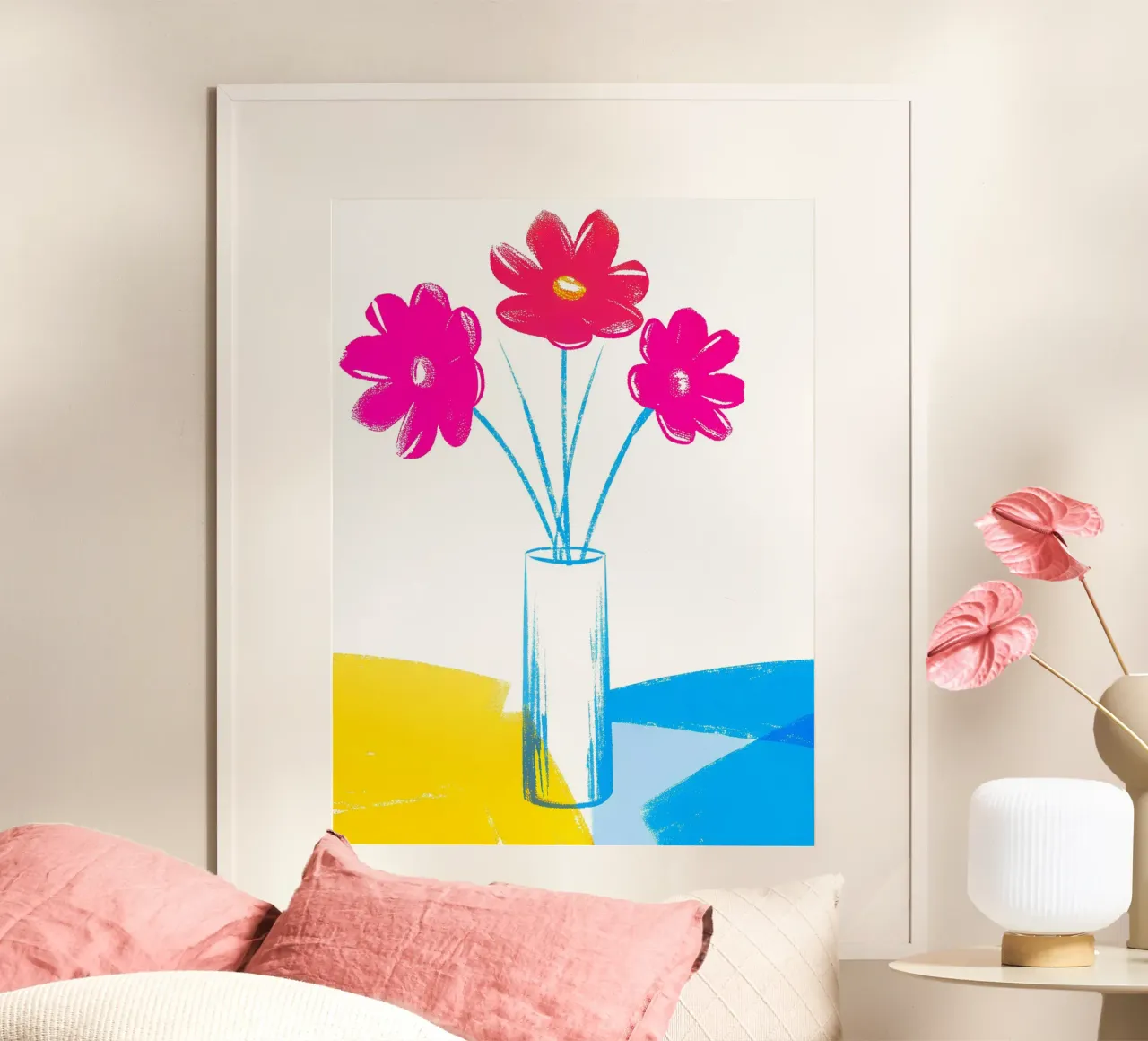 Vaso di fiori colorati poster da PREKETEWE