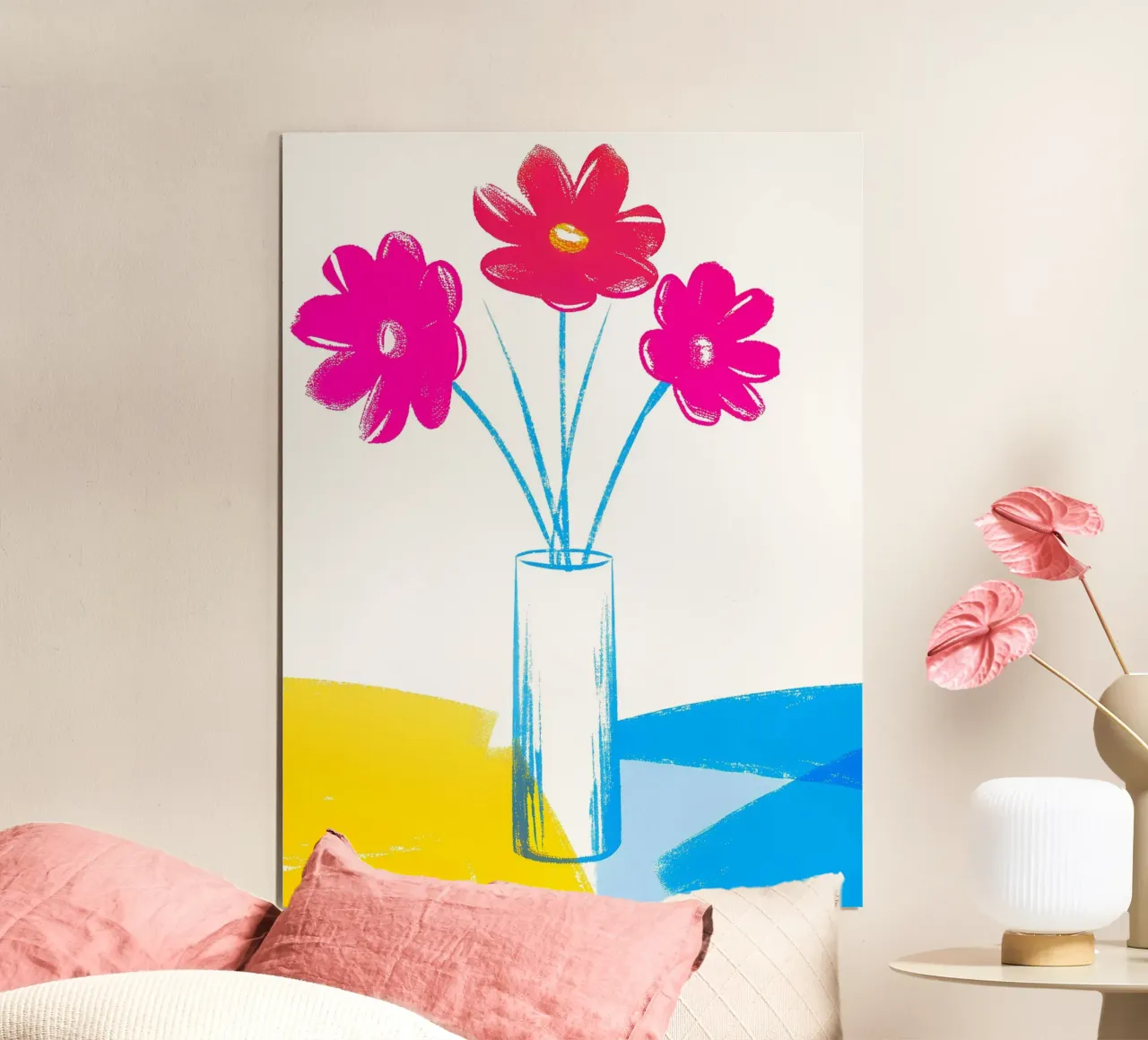 Vaso di fiori colorati poster da PREKETEWE