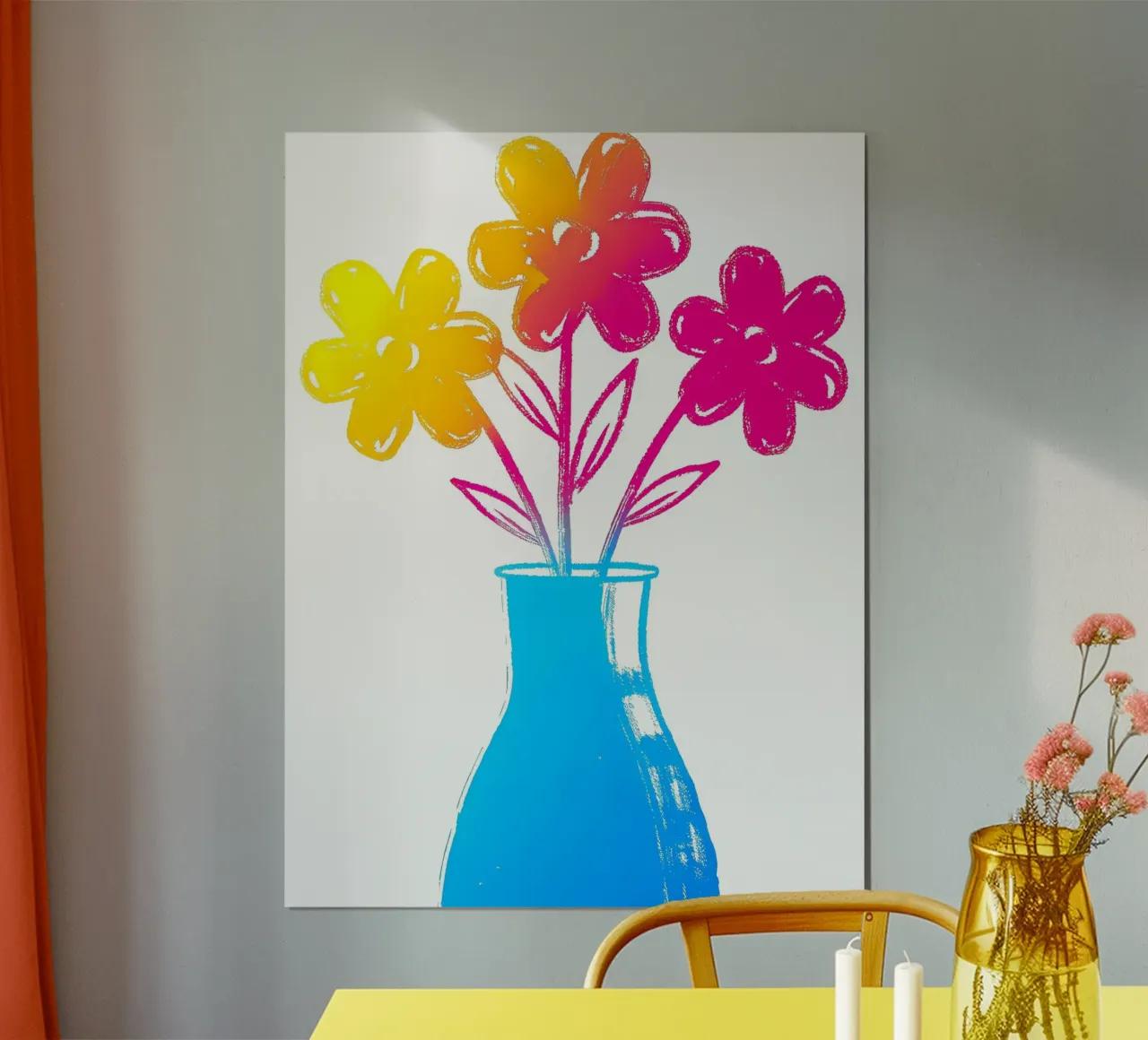 Vaso di fiori colorati poster da PREKETEWE