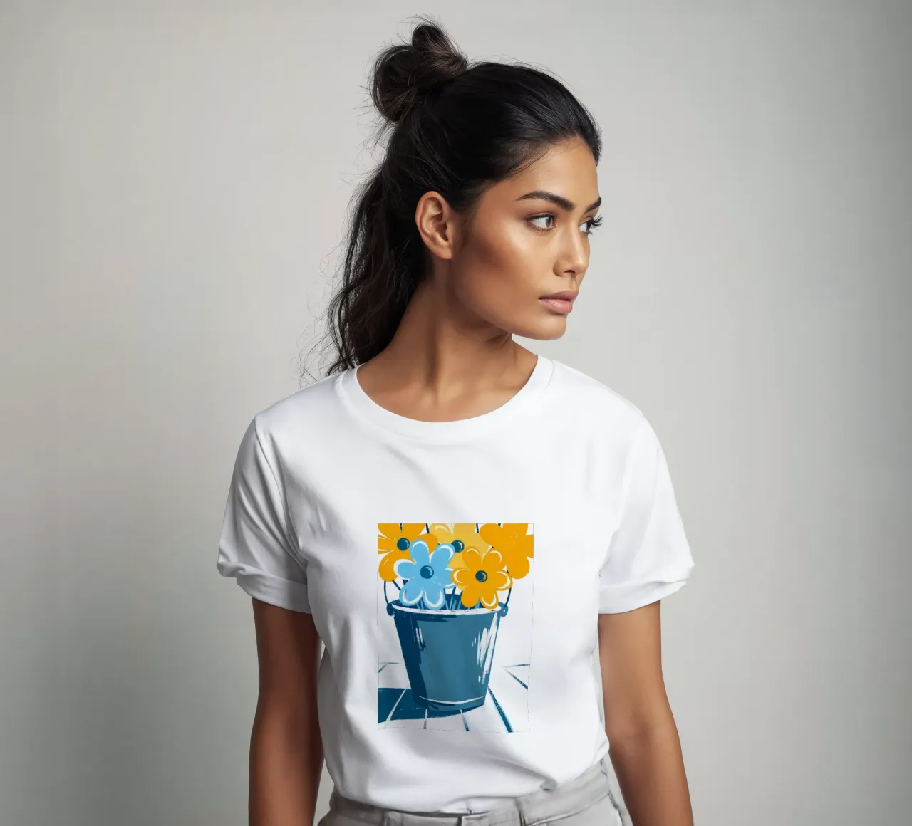 Fiori in un secchio t-shirt da PREKETEWE