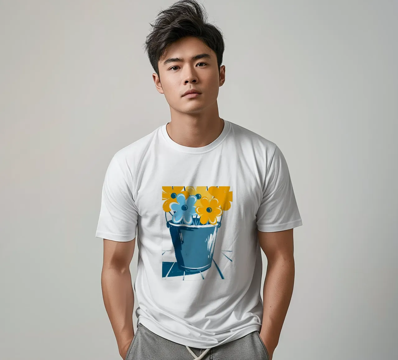 Fiori in un secchio t-shirt da PREKETEWE