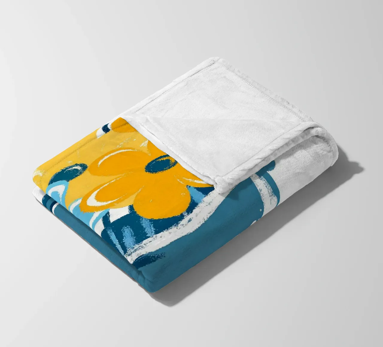 Bloemen in een emmer fleecedeken van PREKETEWE