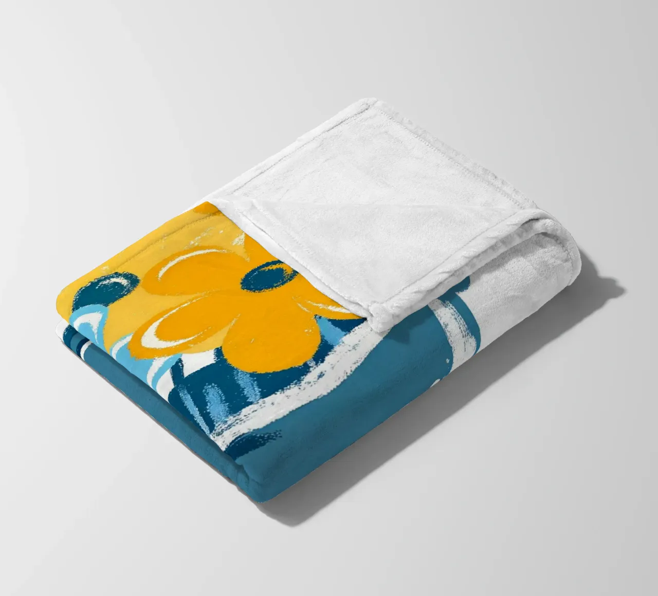 Bloemen in een emmer fleecedeken van PREKETEWE