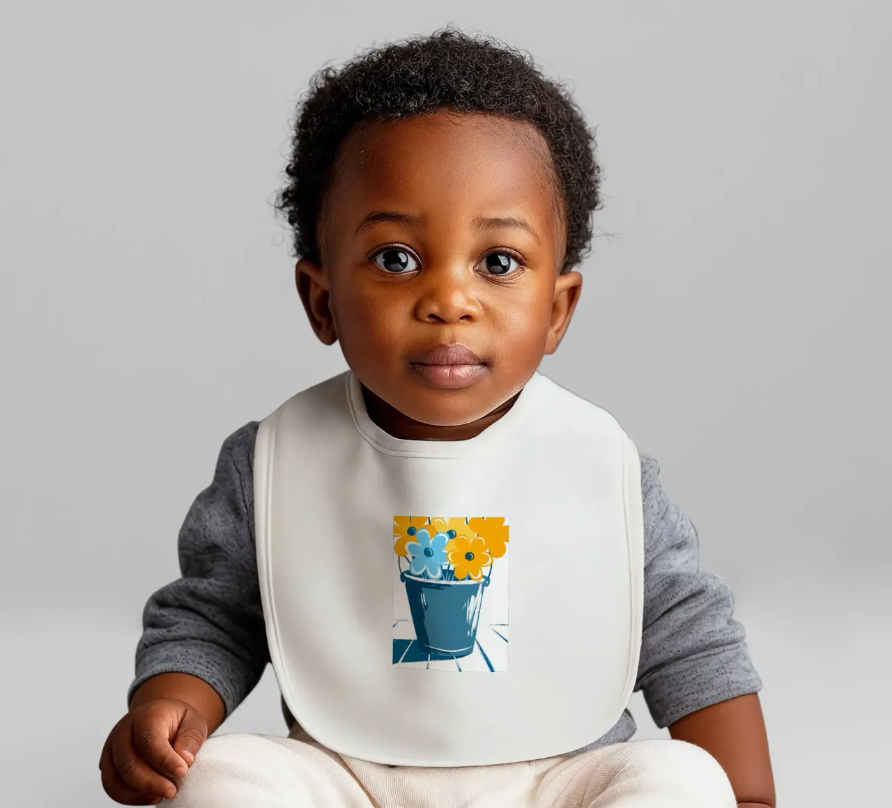 Fiori in un secchio bavaglino da PREKETEWE