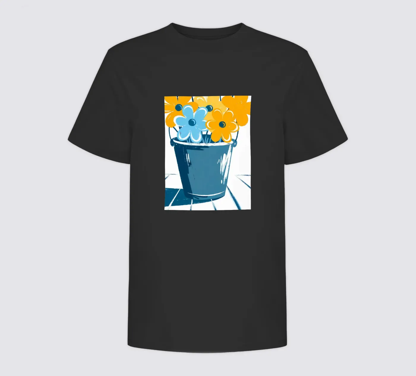 Blumen im Eimer Kinder T-Shirt von PREKETEWE