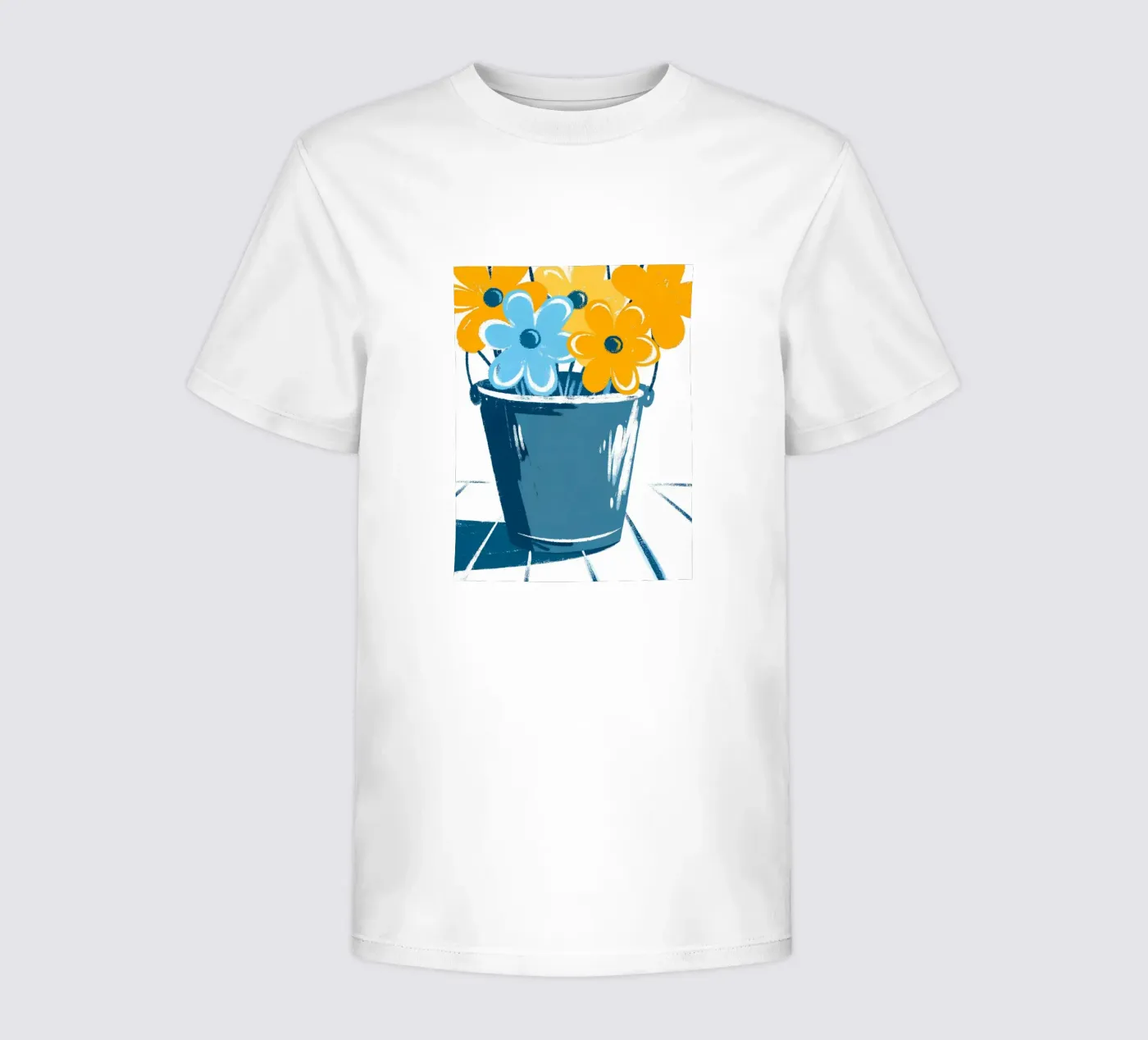 Blumen im Eimer Kinder T-Shirt von PREKETEWE
